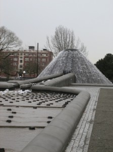 The pool this feeds into was actually frozen today!